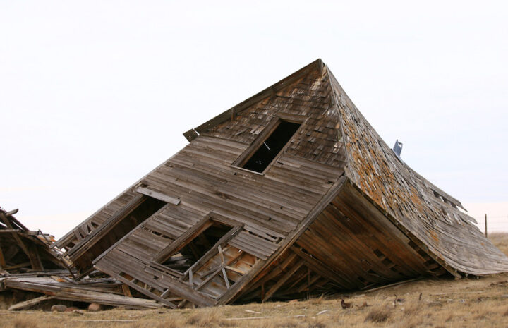 Collapsed House