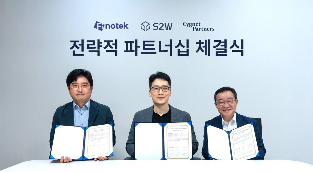 S2W, 피노텍·시그넷파트너스와 금융권 AX 파트너십 체결