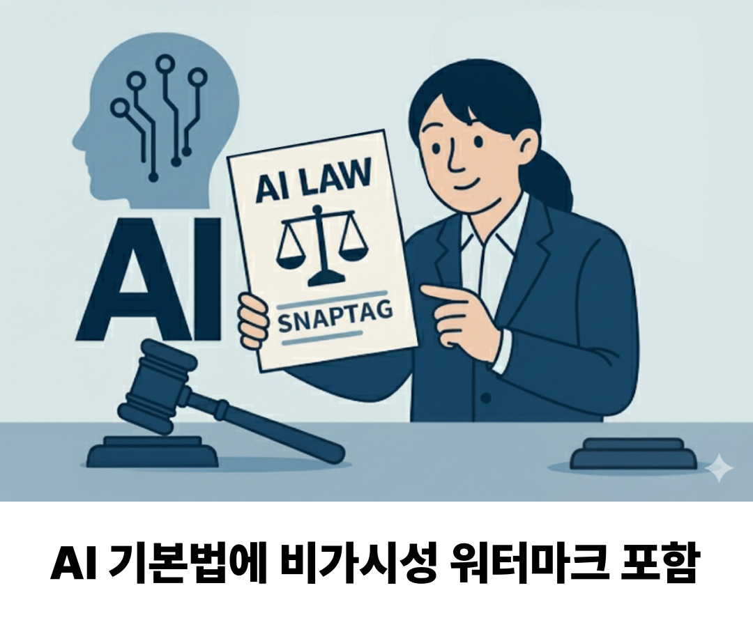 스냅태그, ‘AI 기본법’ 하위법령 관련 비가시성 워터마크 기술 제공