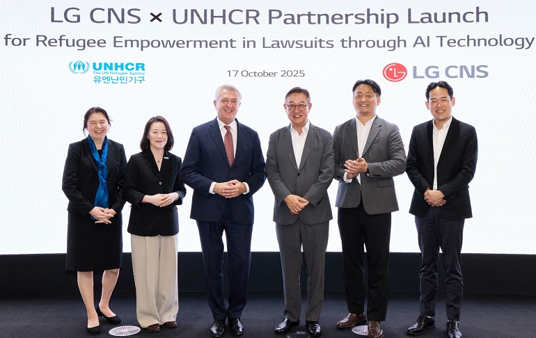 LG CNS, 유엔난민기구에 AI법률지원 서비스 기부
