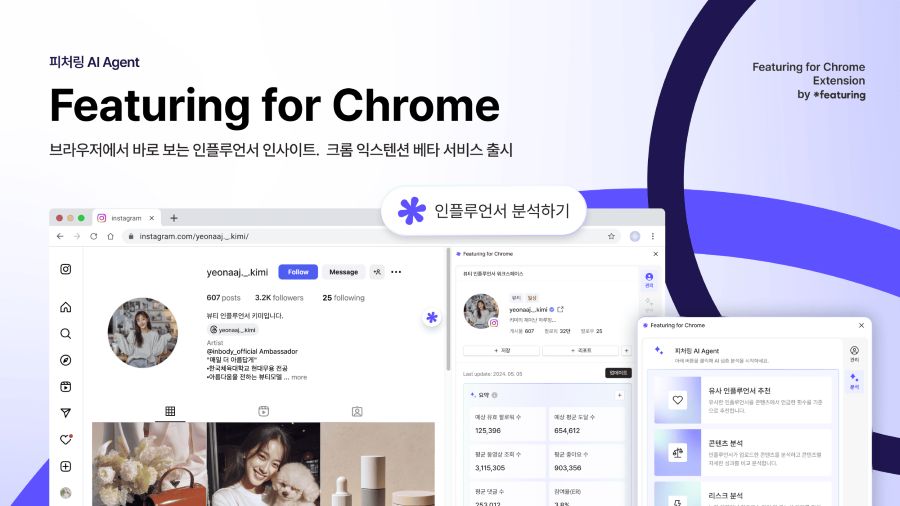 피처링, 구글 크롬용 ‘피처링 확장 프로그램’ 출시
