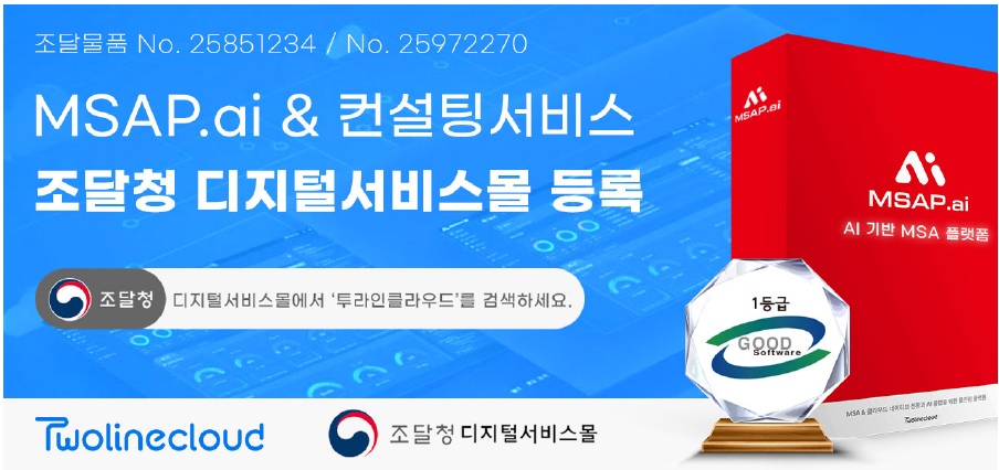 투라인클라우드, MSAP.ai·컨설팅서비스 조달청 디지털서비스몰 등록