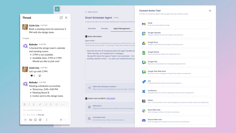 씽크프리, 업무용 AI 플랫폼에 업무 자동화 기능 공개